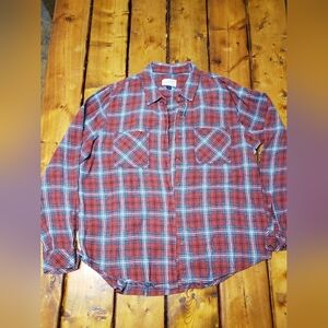 Universal Thread Womans Red and Blue Checkered Shirt